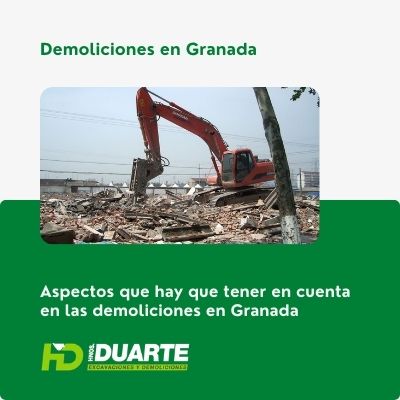 Demoliciones en Granada